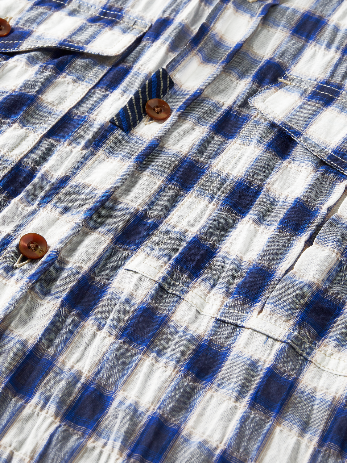 Regular-Fit Organic Mix & Match Seersucker Shirt | Scotch And Soda Outlet