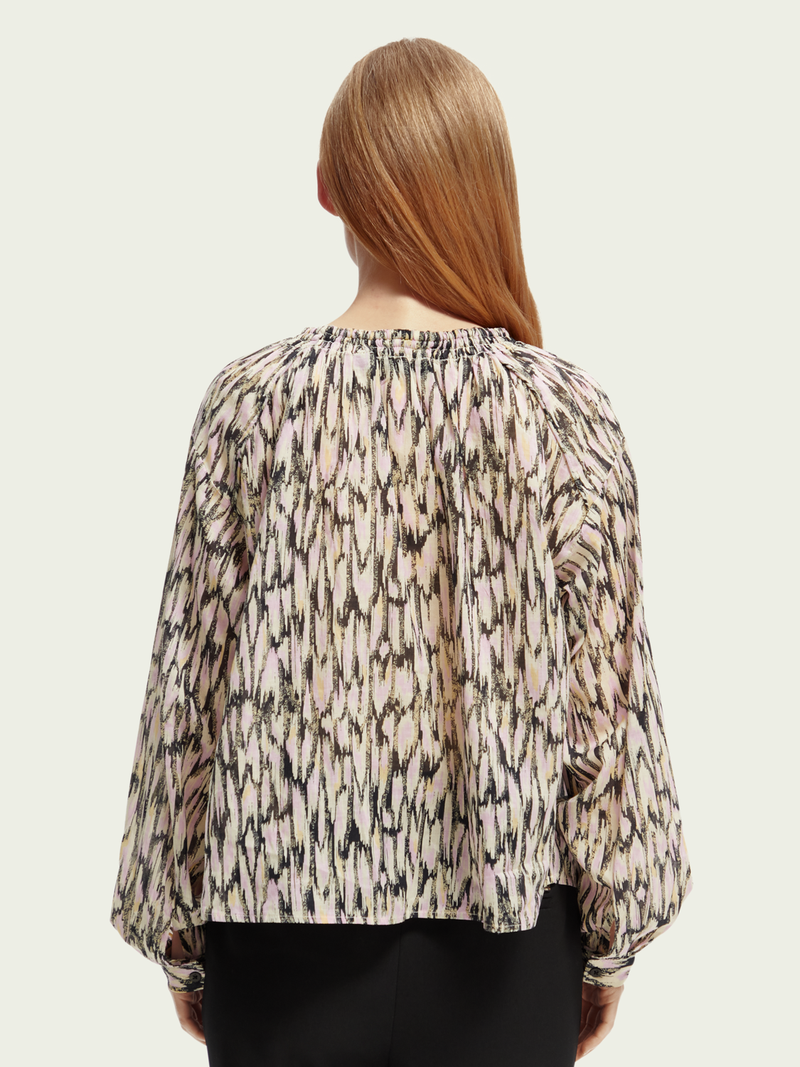 Organic Cotton Gathered Shirt | scotch & soda outlet