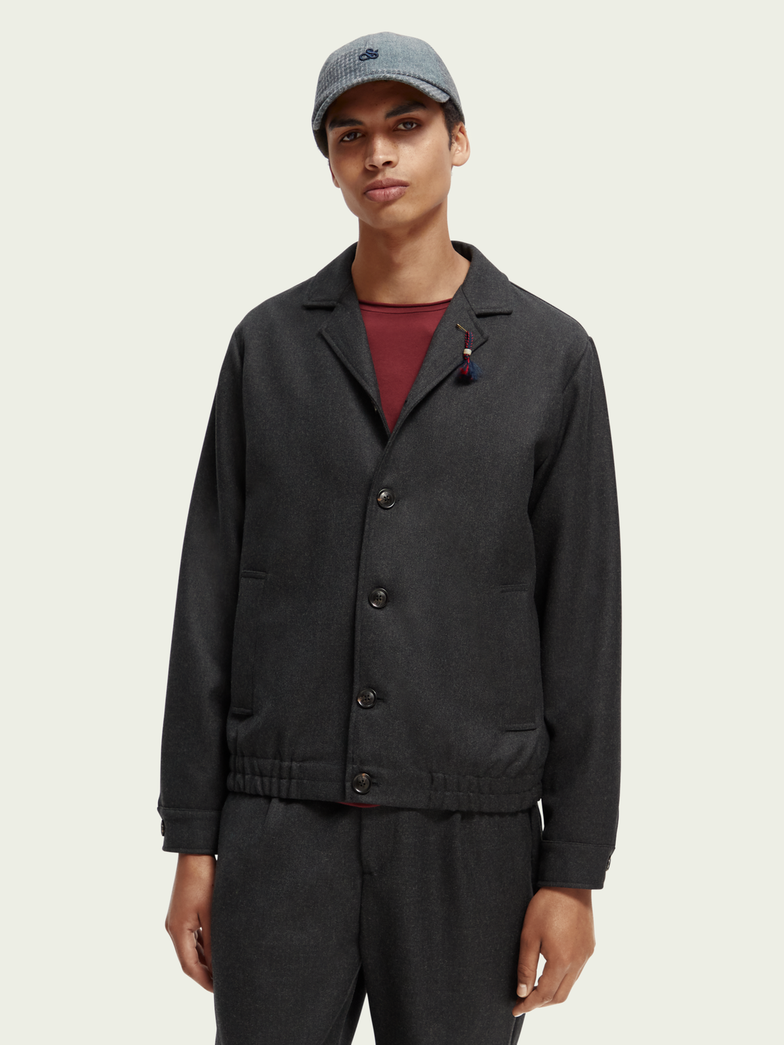 Wool-Blended Blouson Jacket | Scotch And Soda Outlet