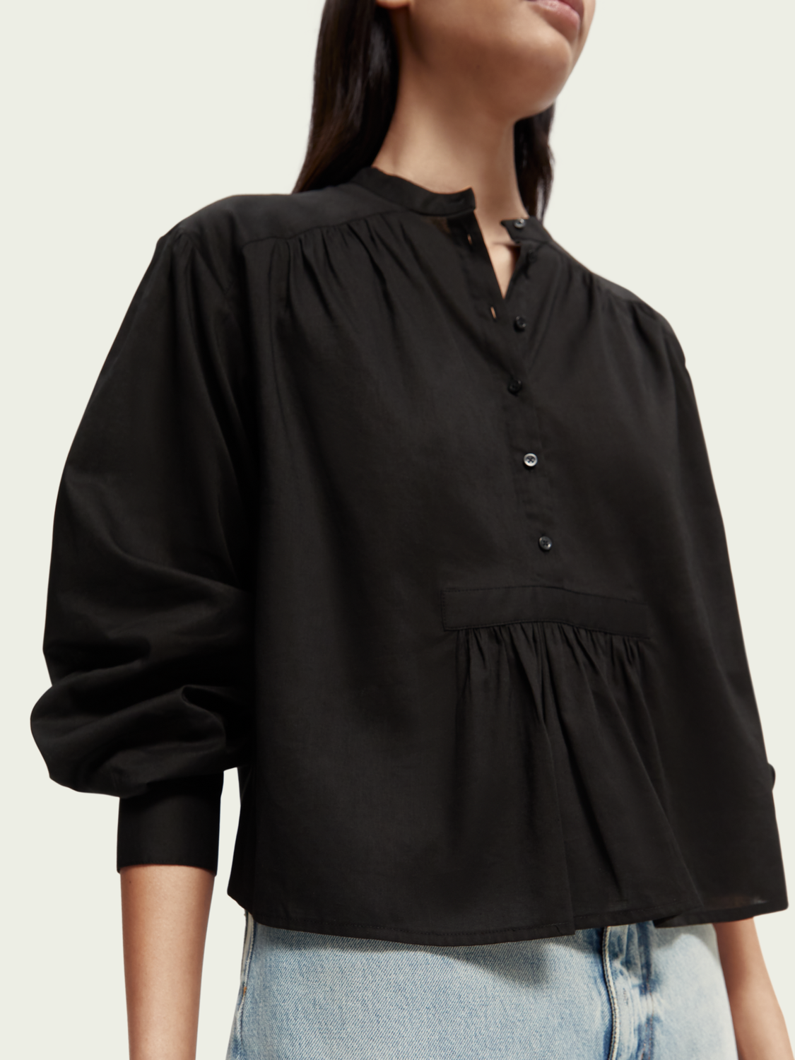 Gathered Shirt | scotch & soda outlet