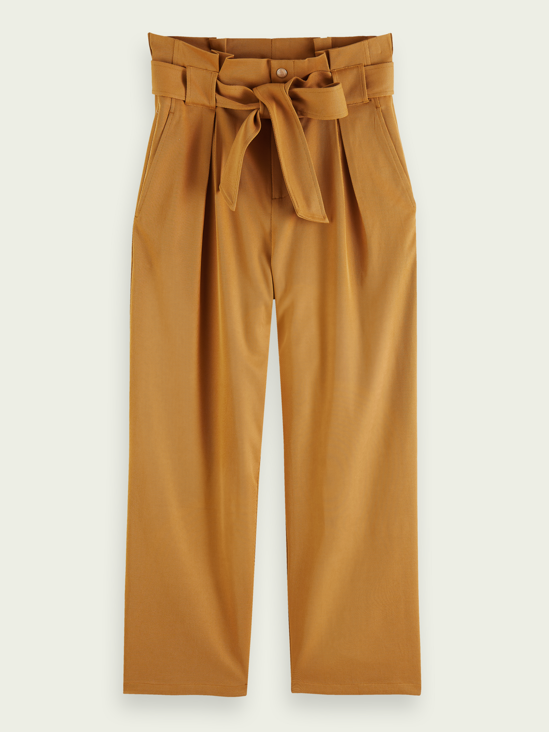 The Daisy High-Rise Straight-Leg Paper Bag Trousers | scotch & soda outlet