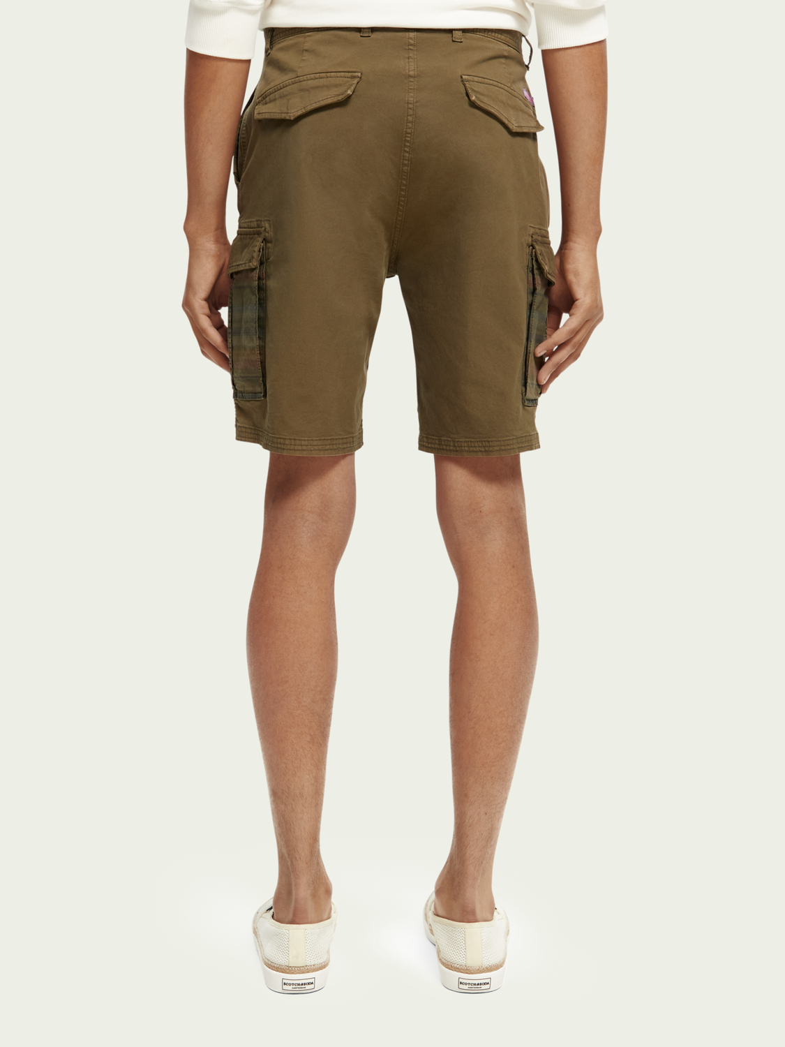 Relaxed-Fit Garment-Dyed Cargo Shorts | Scotch And Soda Outlet