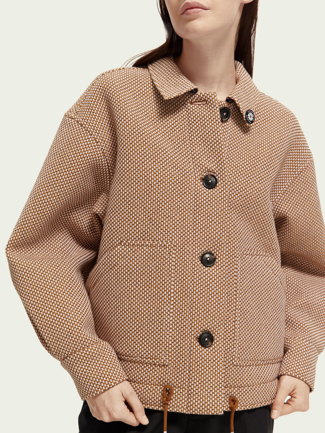 Bouclé Woven Overshirt | scotch & soda outlet