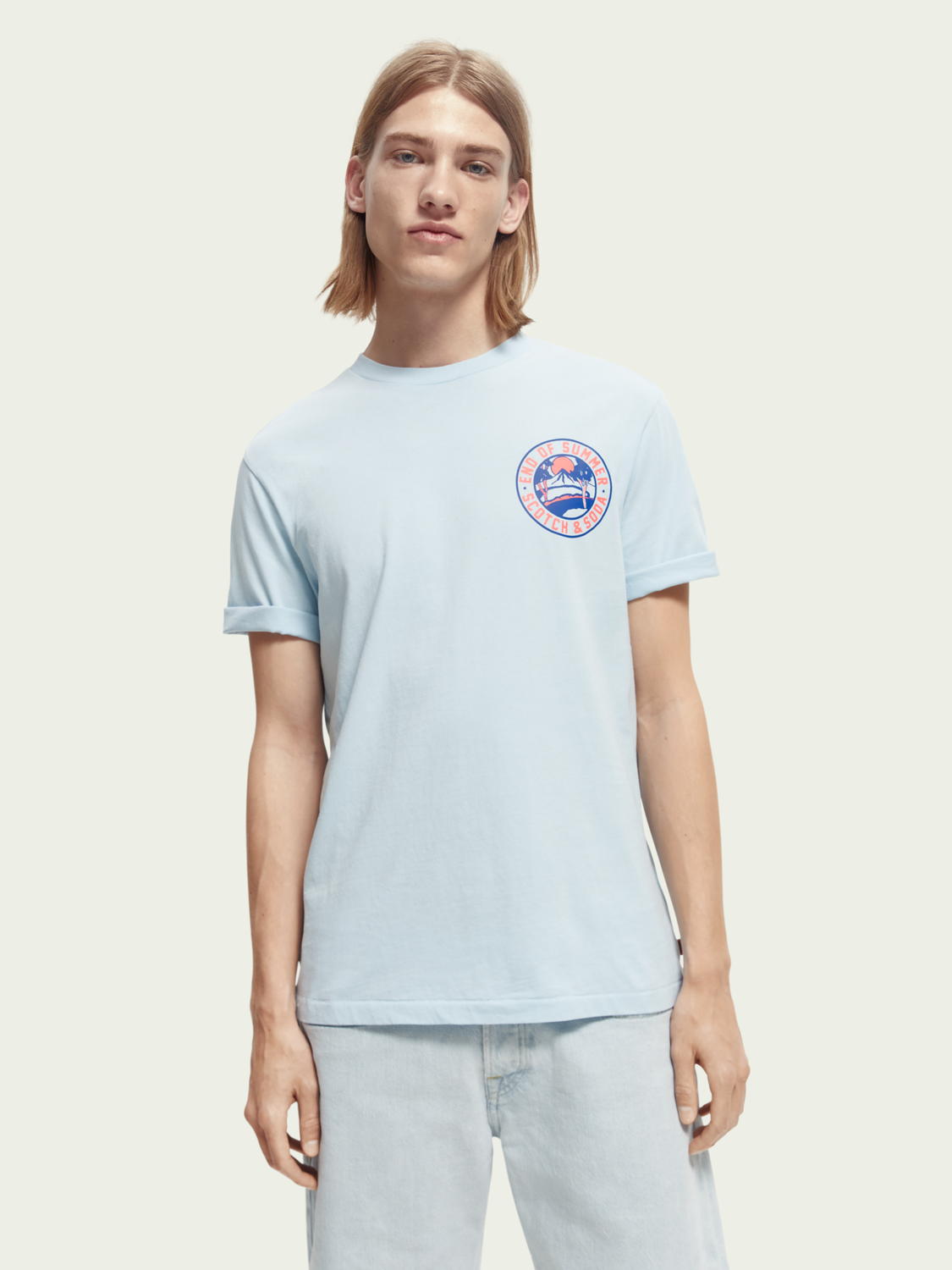 Graphic Crewneck T-Shirt | Scotch And Soda Outlet
