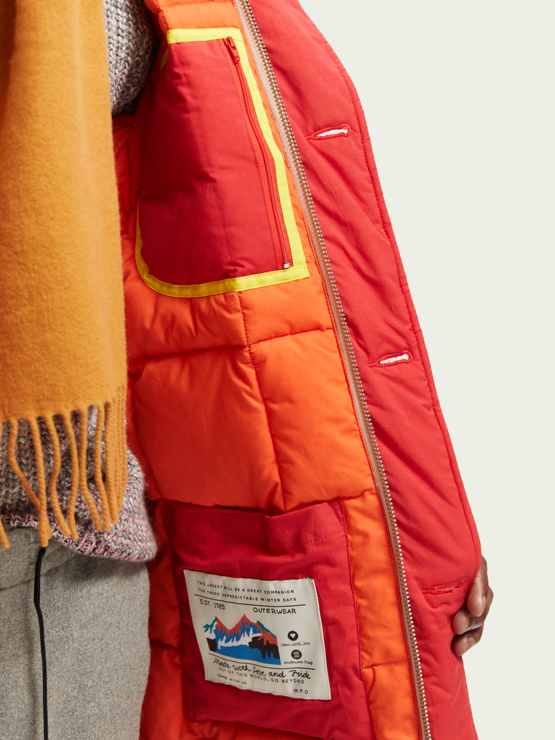 Water-Repellent Long-Length Parka | Scotch And Soda Outlet