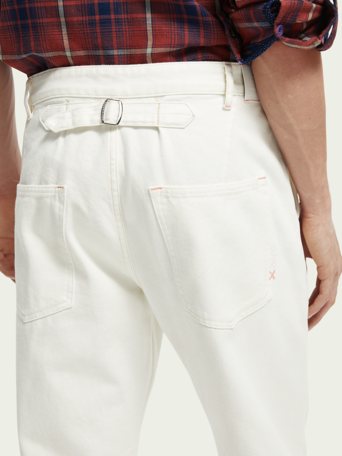 The Sailor Regular Tapered-Fit Denim Chino | Scotch And Soda Outlet