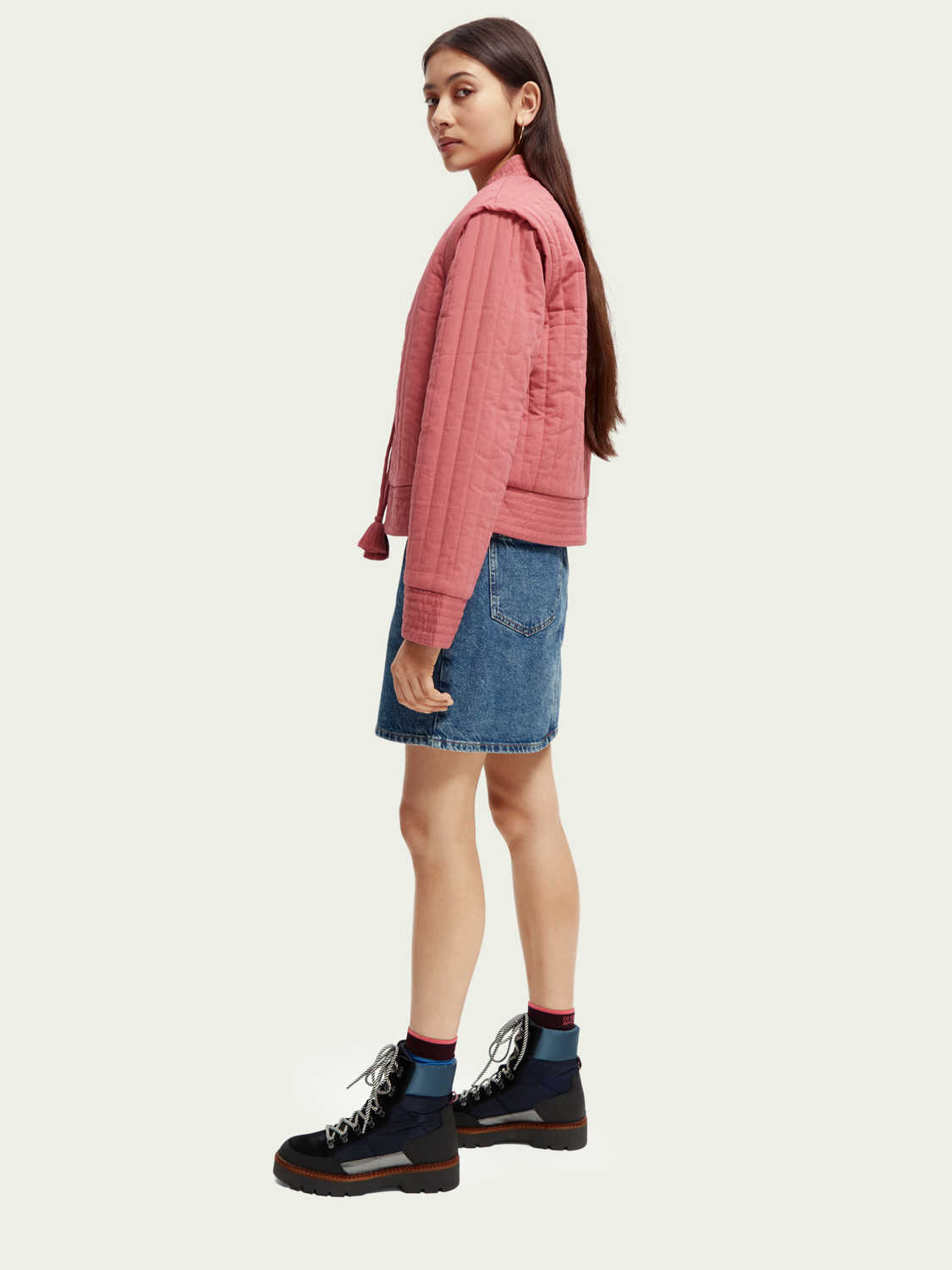 Quilted Reversible Organic Cotton Jacket | scotch & soda outlet