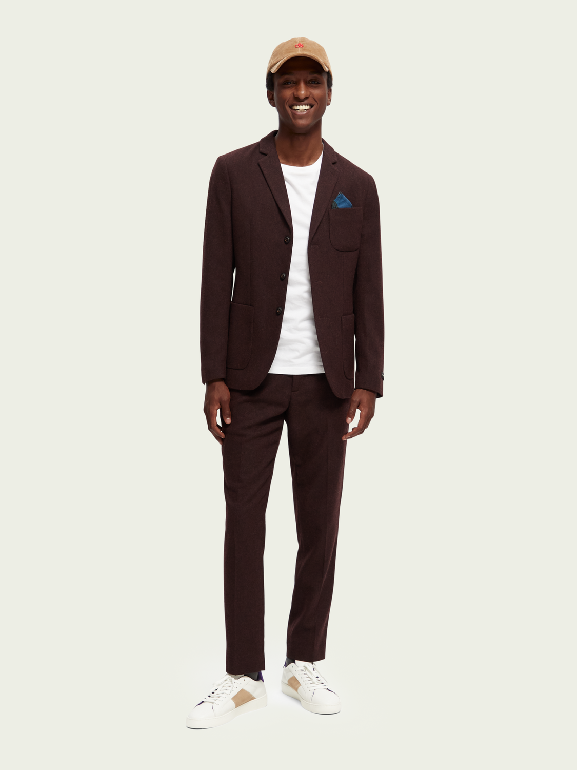 Stuart Slim-Fit Wool-Blend Chino | Scotch And Soda Outlet