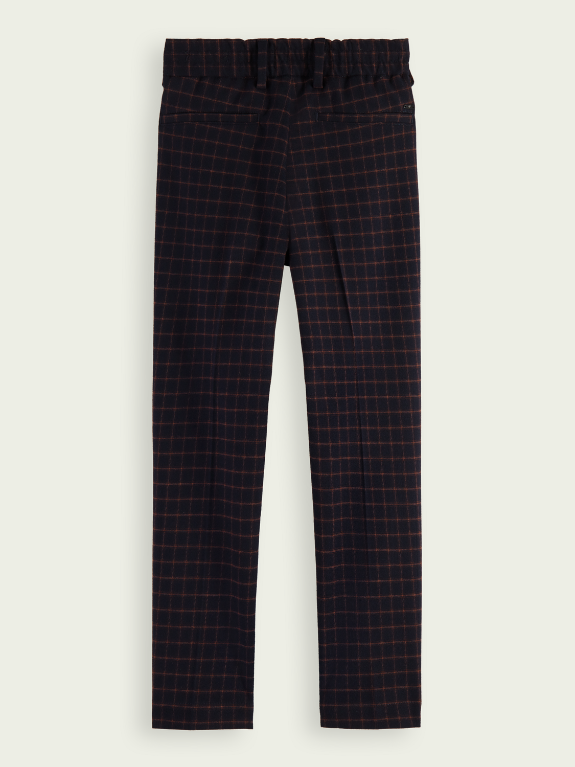 Regular Slim Fit Yarn-Dyed Check Pants