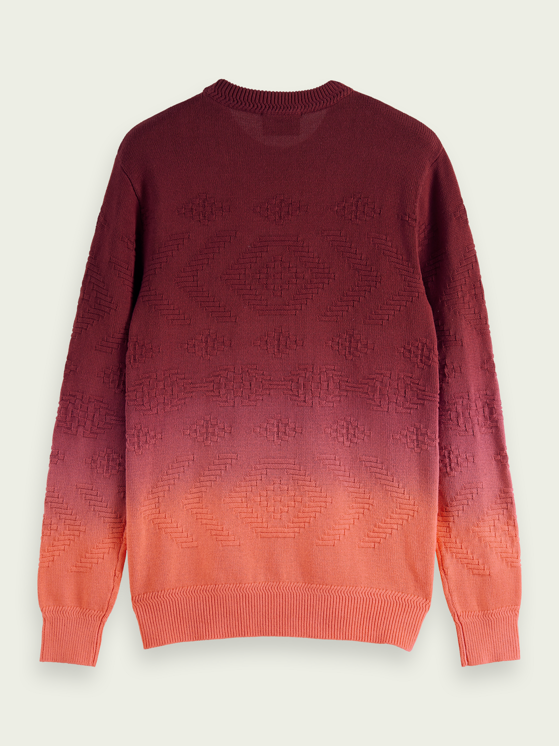 Dip-Dyed Jacquard Sweater | Scotch And Soda Outlet