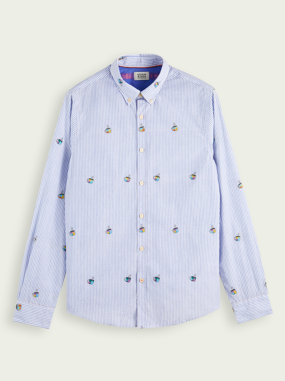 Slim-Fit Jacquard Shirt | Scotch And Soda Outlet