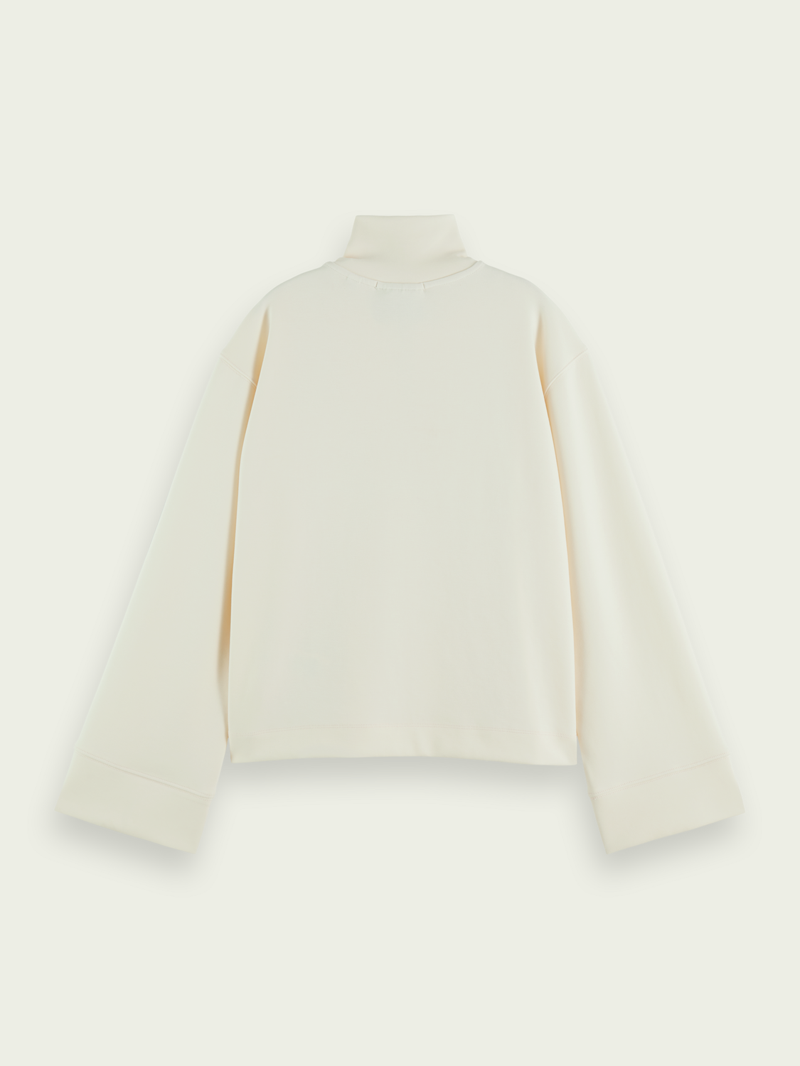 Half-Zip Trumpet-Sleeved Sweatshirt | scotch & soda outlet