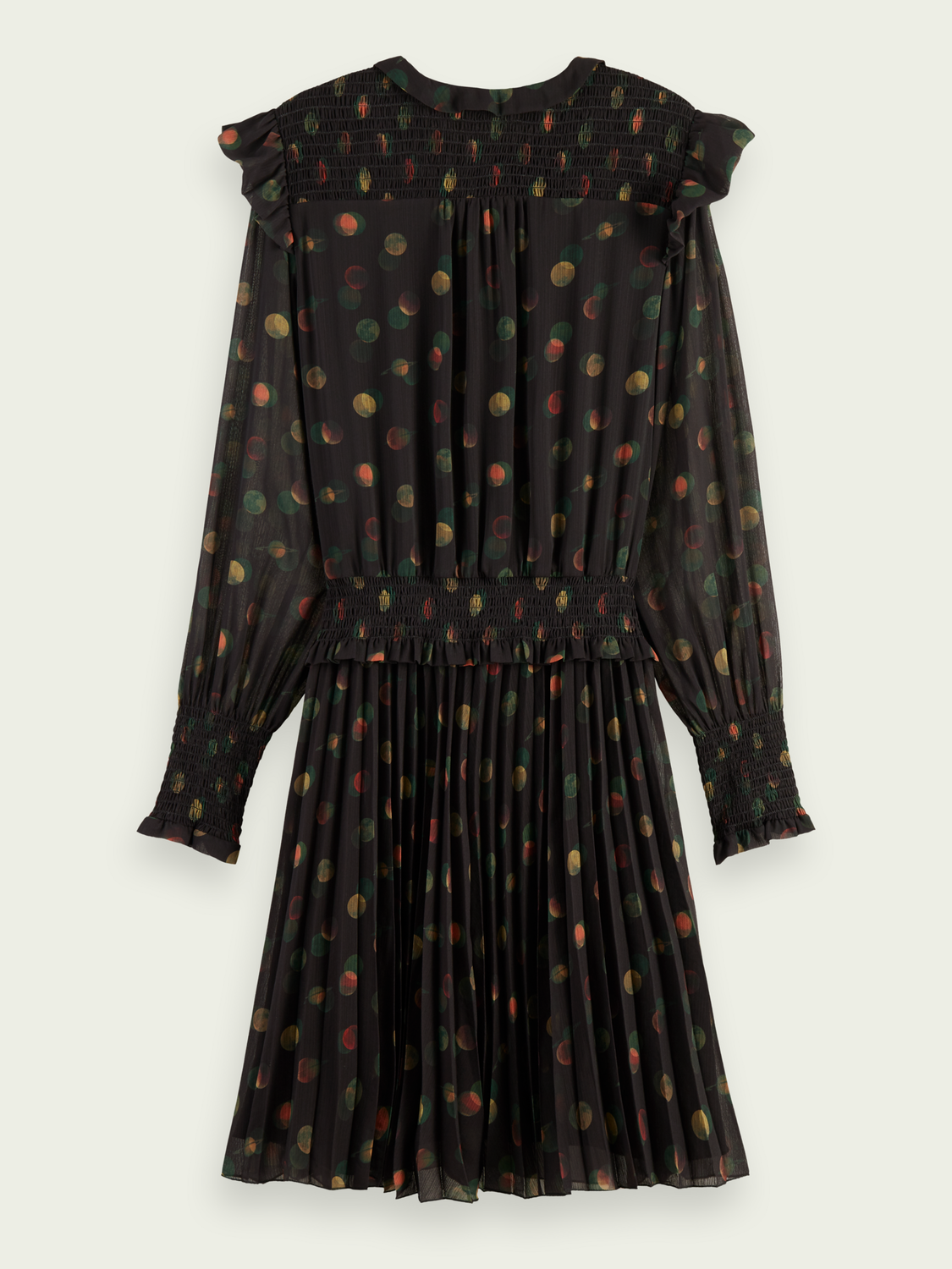Printed Smocked Mini Dress | scotch & soda outlet