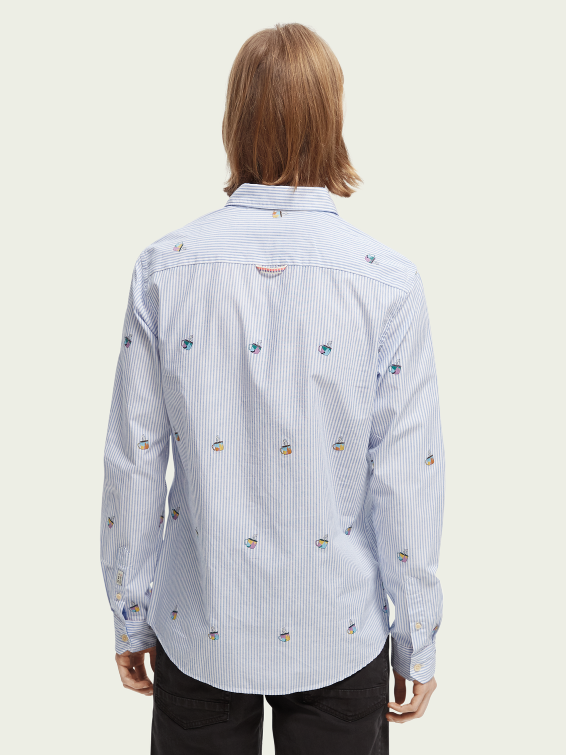 Slim-Fit Jacquard Shirt | Scotch And Soda Outlet