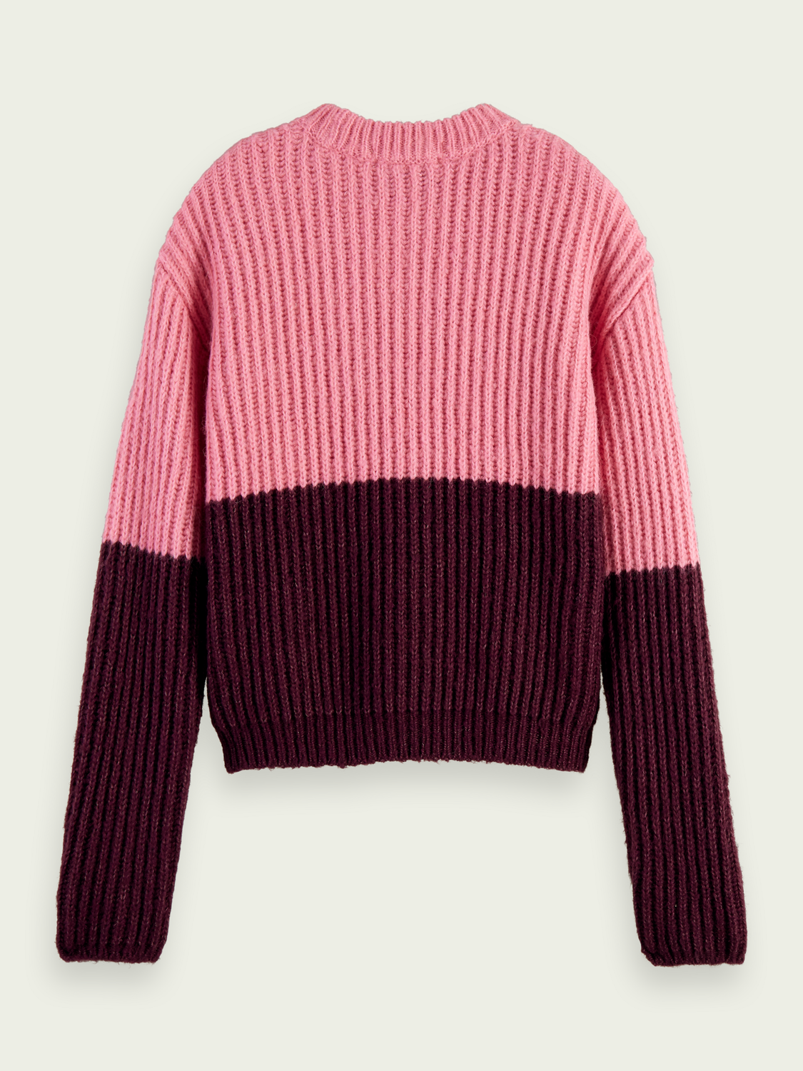 Chunky Knit Colour-Blocked Sweater | scotch & soda outlet