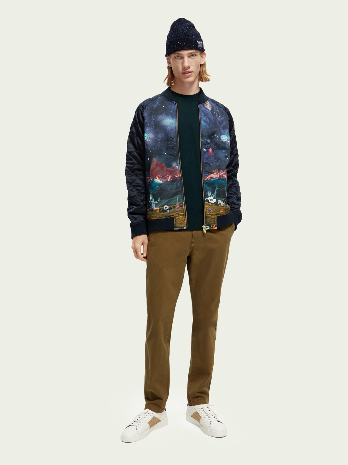 Printed Bomber Jacket | Scotch And Soda Outlet