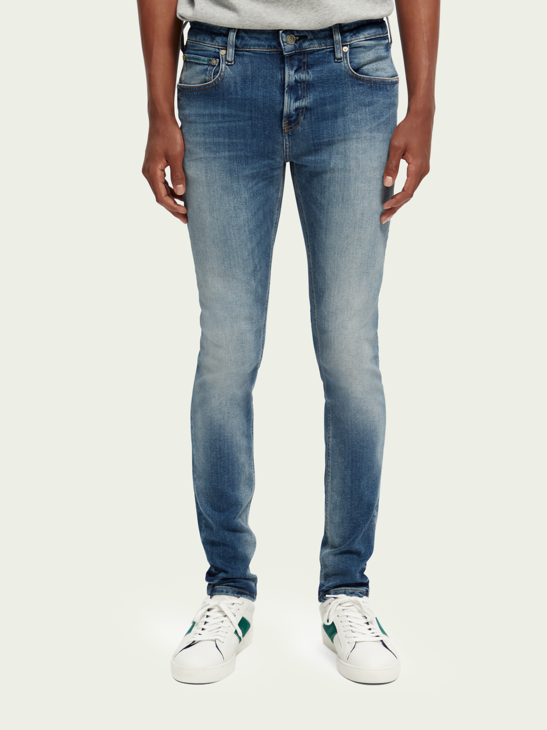 The Skim Super-Slim Fit Jeans - Faded Touch | Scotch And Soda Outlet