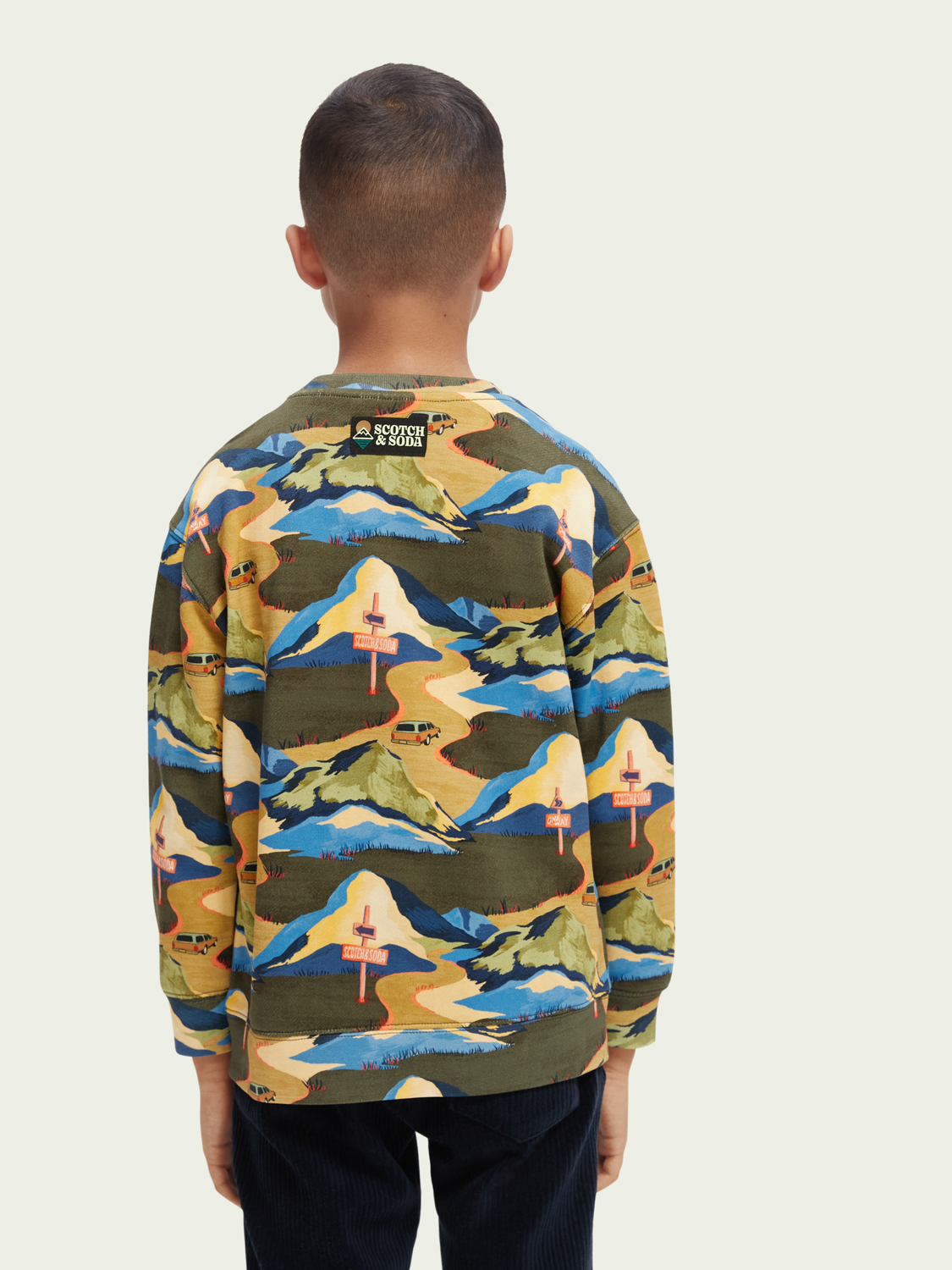 Scotch Soda Outlet | Printed Crewneck Sweatshirt