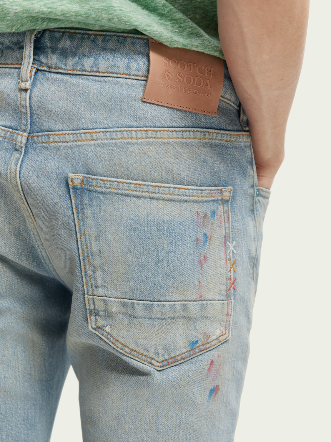 The Skim Super-Slim Fit Jeans - Blauw Moons | Scotch And Soda Outlet