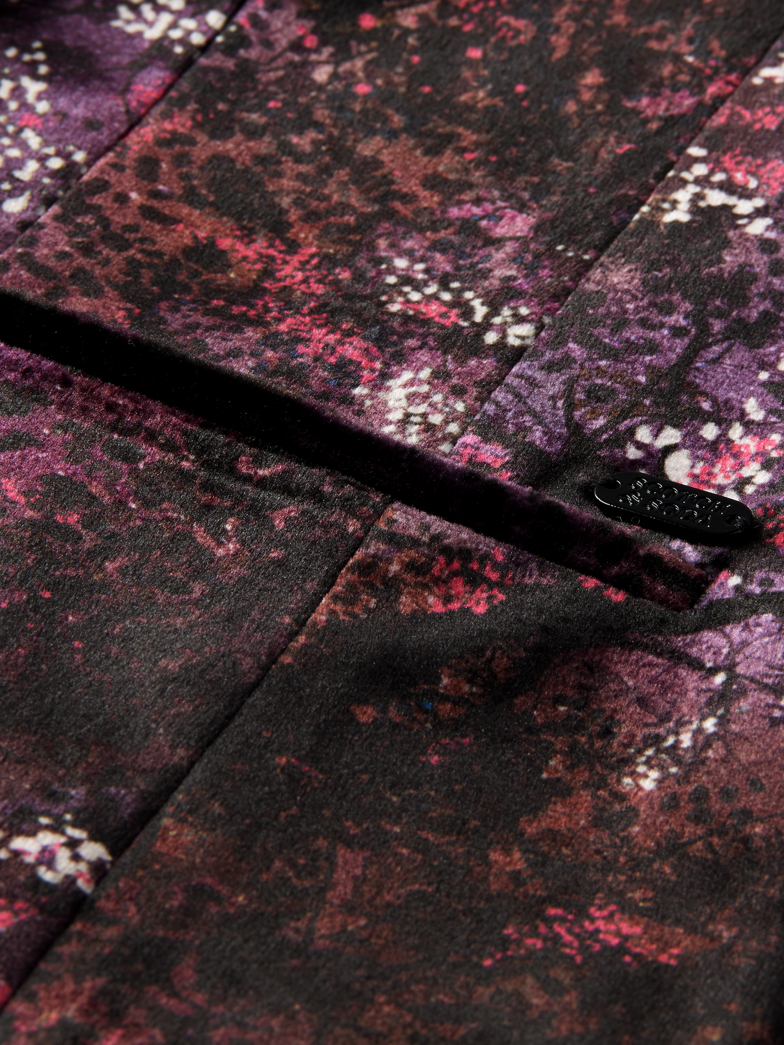 Printed Cropped Velvet Blazer | scotch & soda outlet