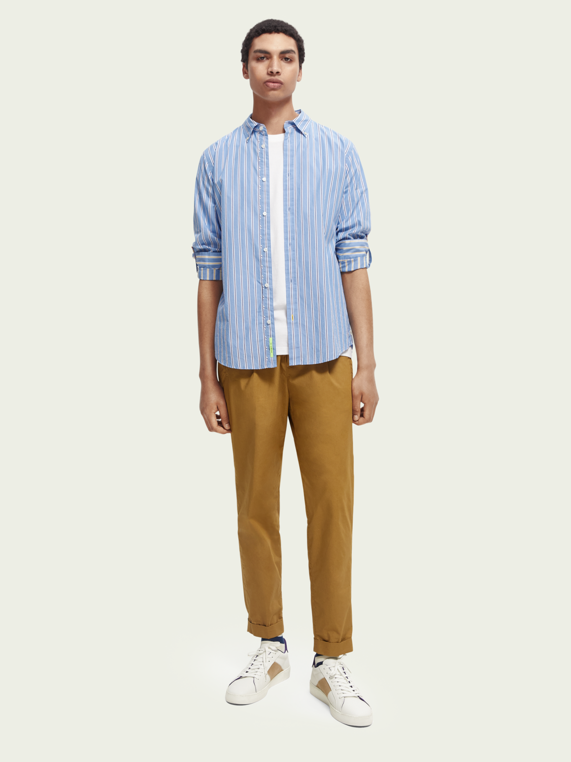Regular-Fit Striped Shirt | Scotch And Soda Outlet