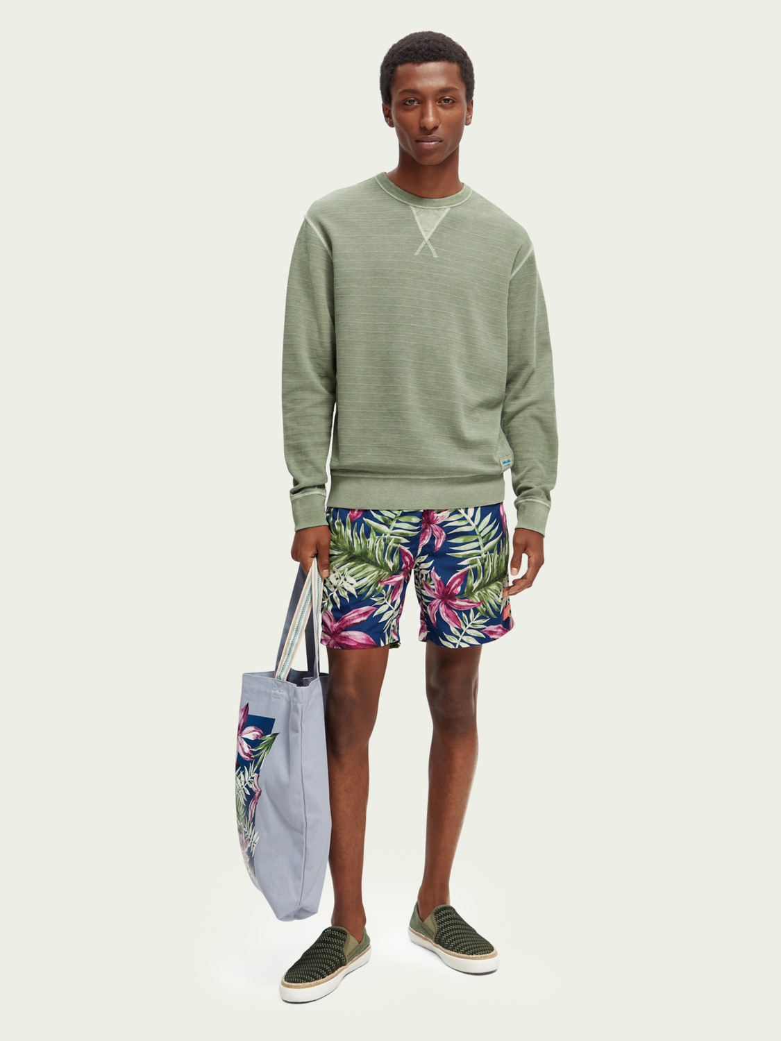 Structured Garment-Dyed Sweatshirt | Scotch And Soda Outlet