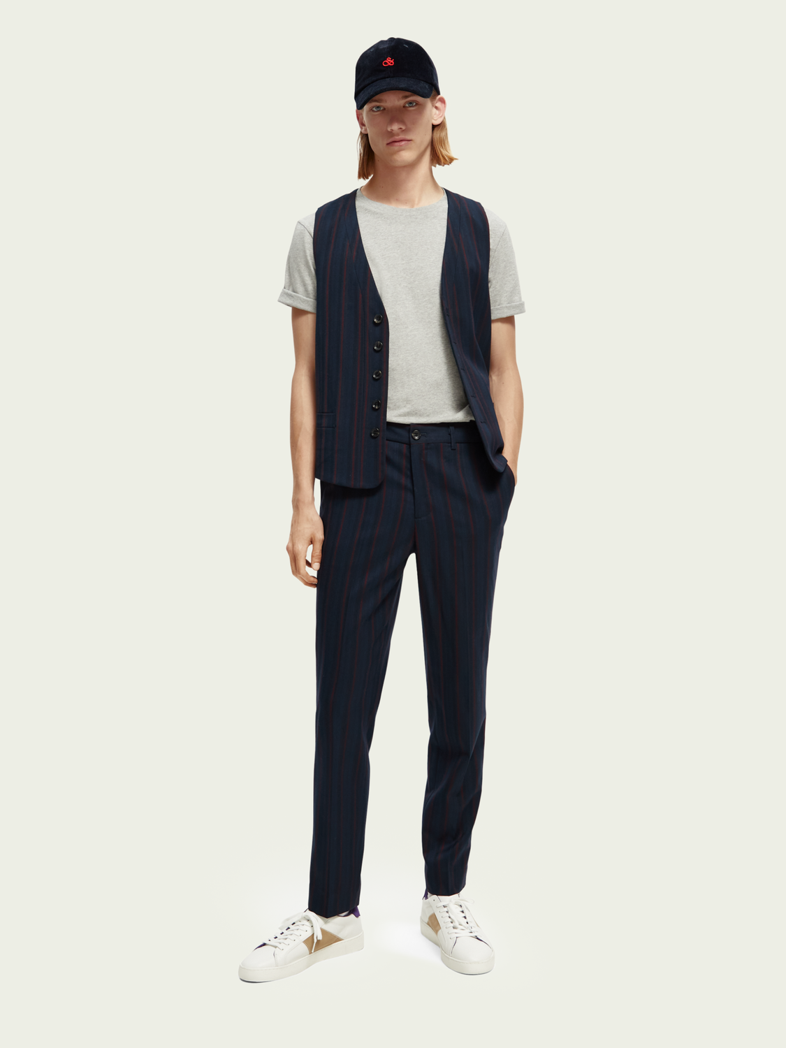 Mott Super Slim-Fit Yarn-Dyed Chino | Scotch And Soda Outlet