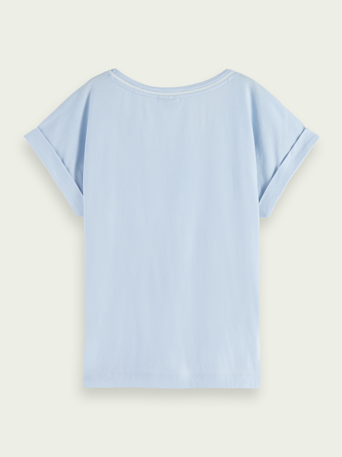 Scoop Neck Ladder Tape T-Shirt | scotch & soda outlet