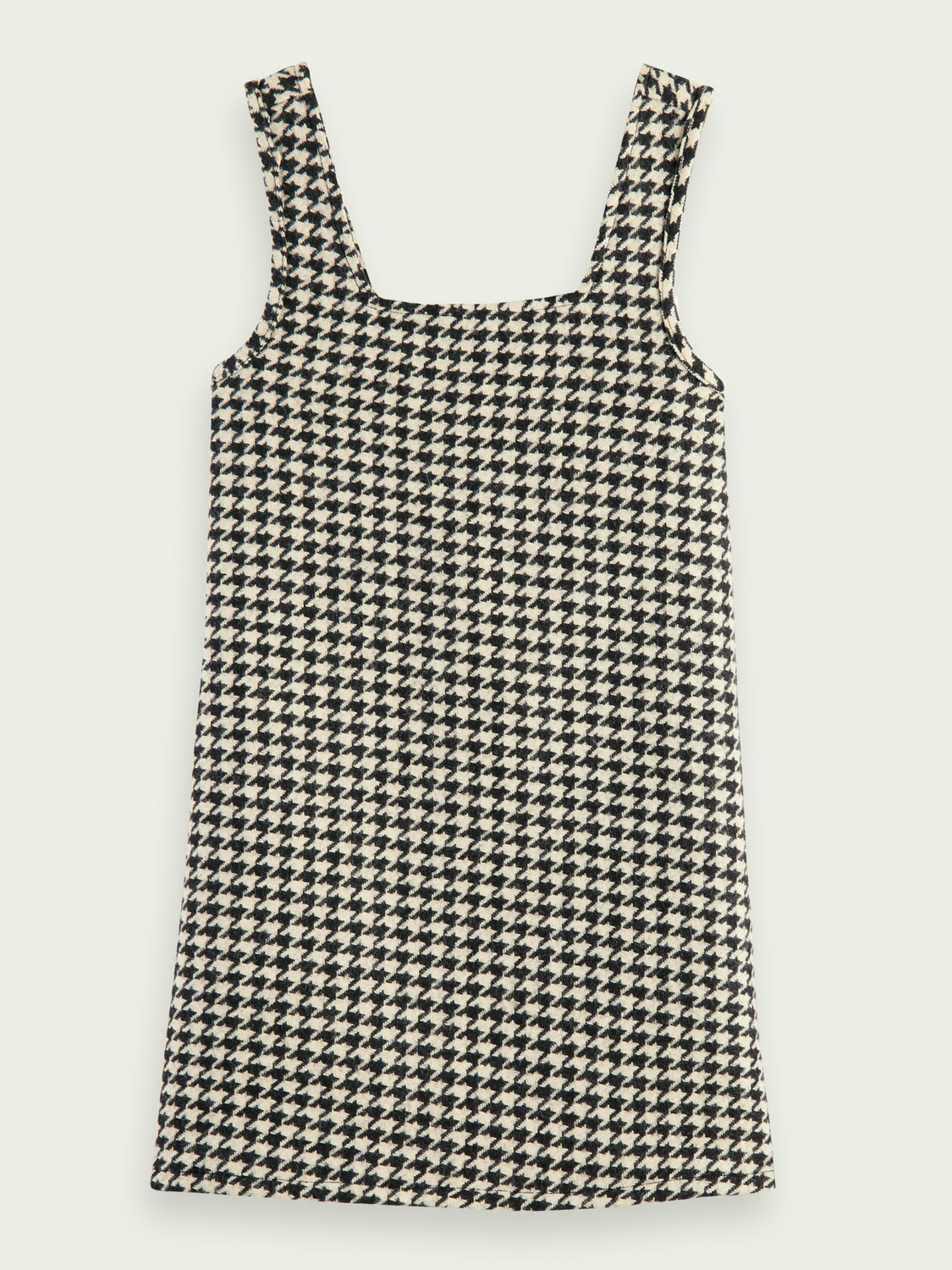 Scotch Soda Outlet | Yarn-Dyed Wool-Blended Houndstooth Mini Dress