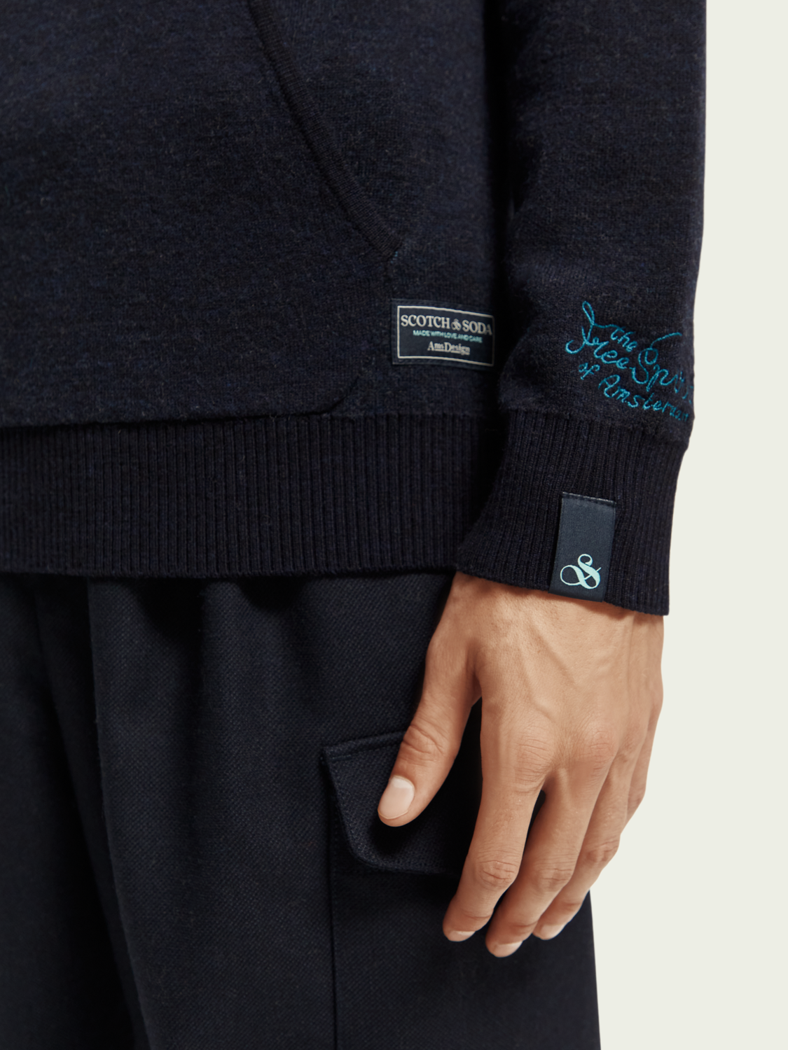 Wool-Blended Hoodie | Scotch And Soda Outlet