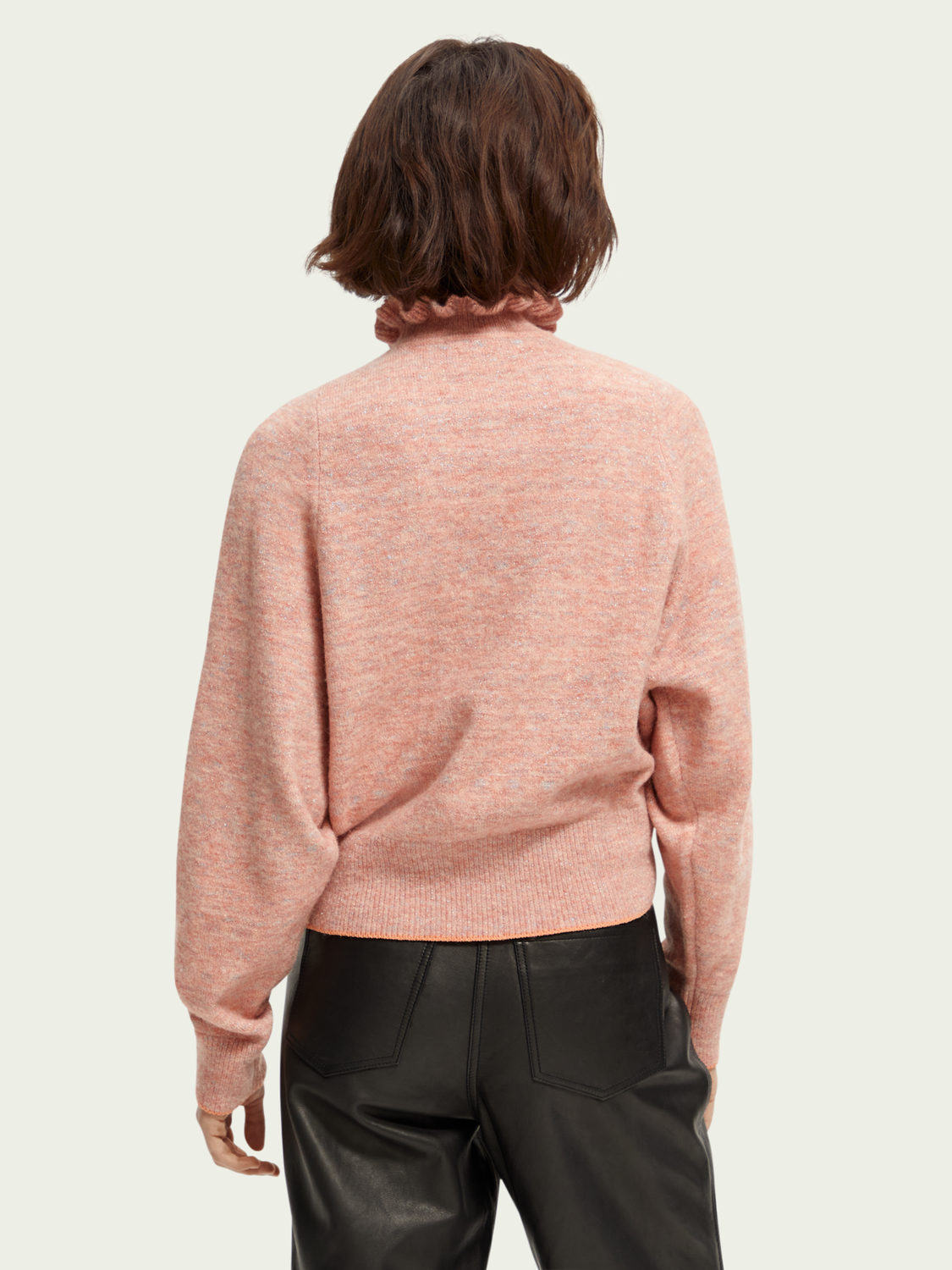 Ruffled Turtleneck Sweater | scotch & soda outlet