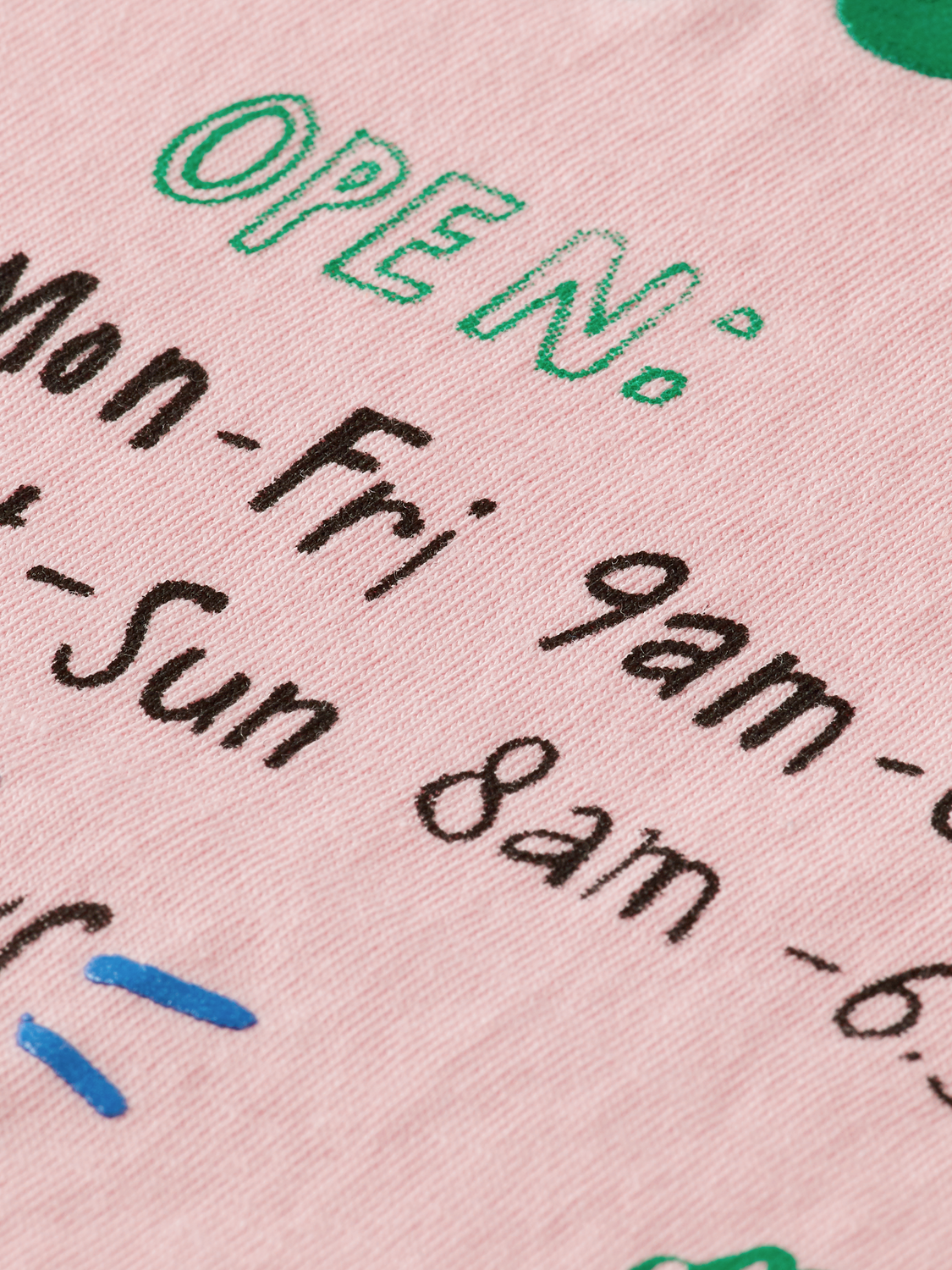 Artwork & Knotted Hem Organic Cotton T-Shirt