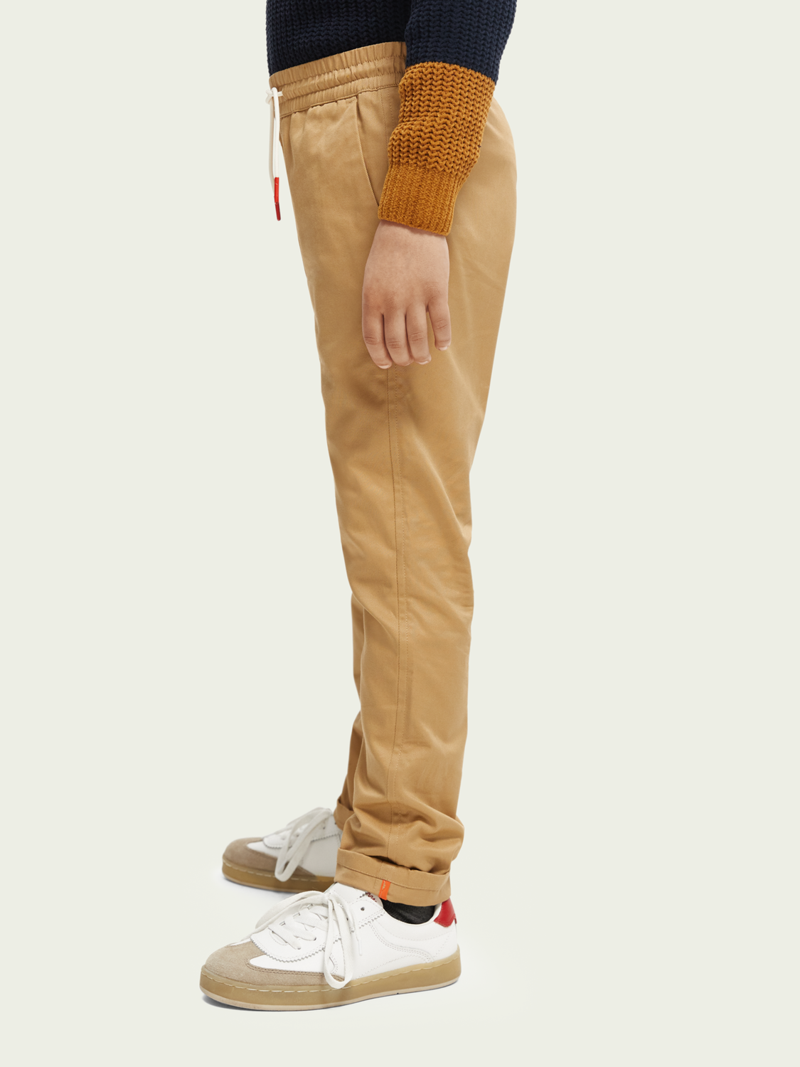 Relaxed Slim Fit Organic Cotton Twill Trousers