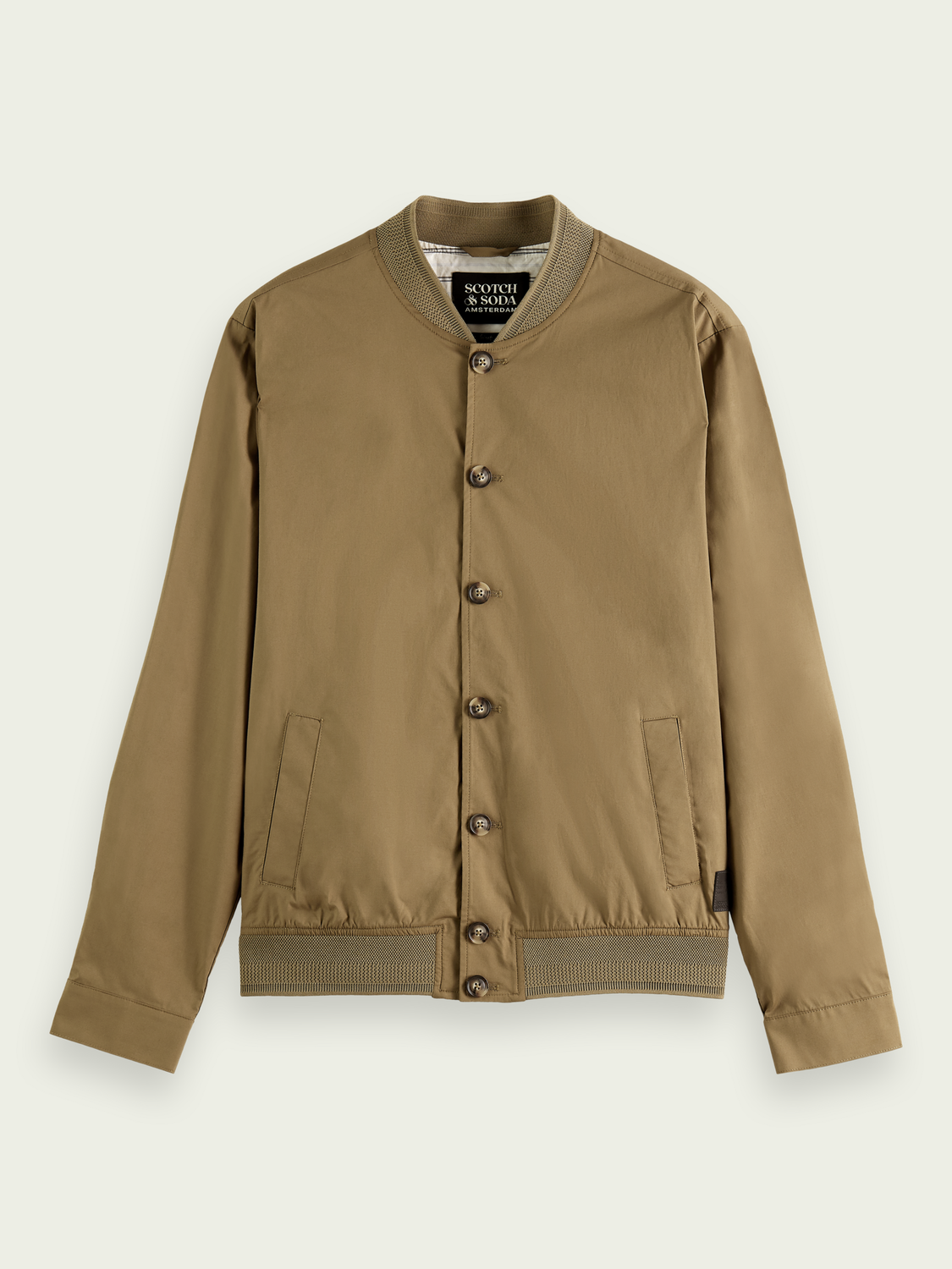 Lightweight Organic Cotton Poplin Blouson | Scotch And Soda Outlet