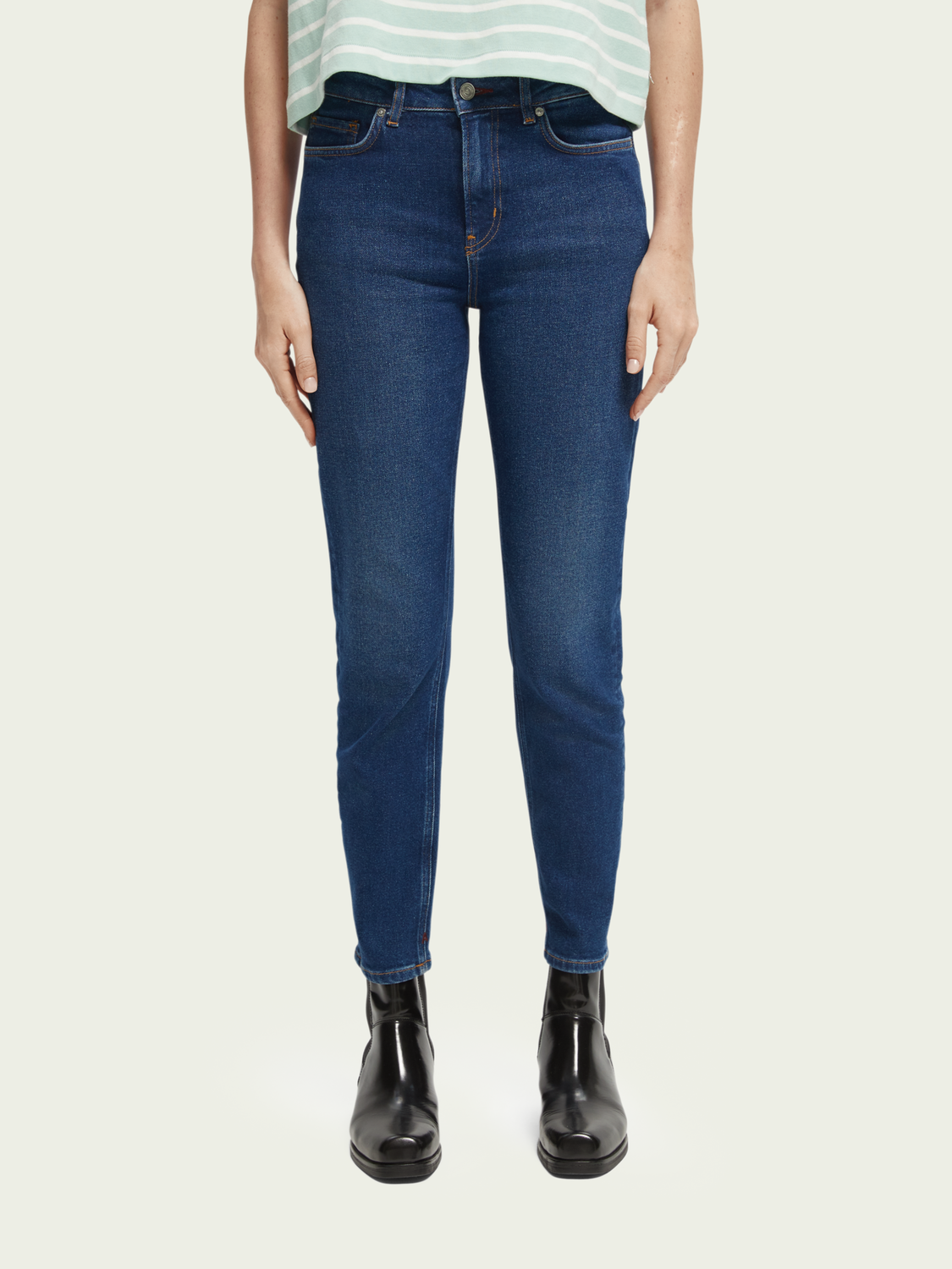 High Five High-Rise Slim Fit Jeans | scotch & soda outlet
