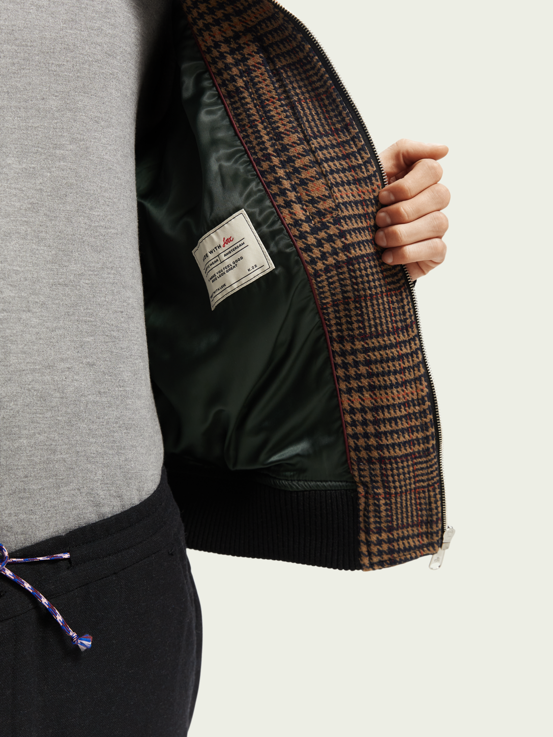 Wool-Blend Bomber Jacket | Scotch And Soda Outlet