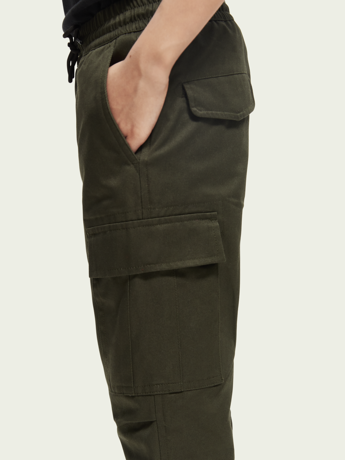 Loose Tapered-Fit Organic Cotton Cargo Trousers