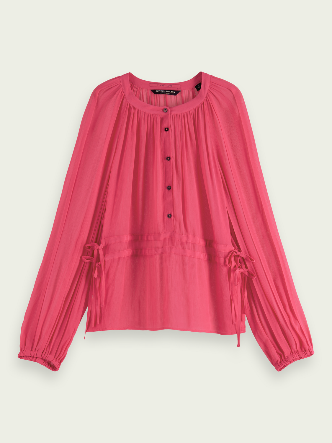 Lightweight Double-Tie Blouse | scotch & soda outlet