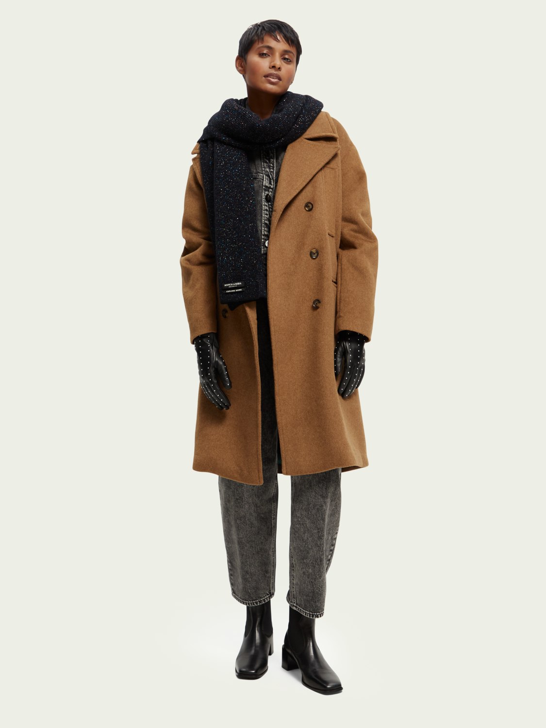 Leather Studded Gloves | scotch & soda outlet