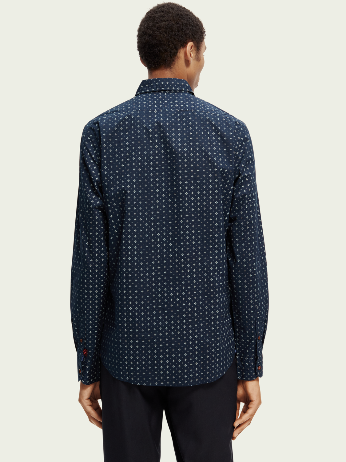 Slim Fit Printed Poplin Shirt | Scotch And Soda Outlet