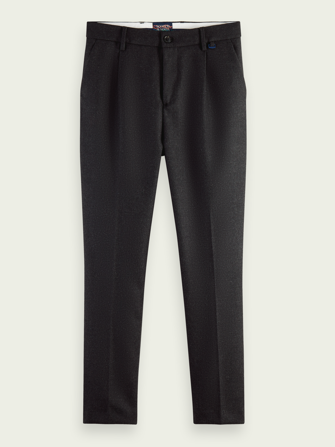 Pleated Wool-Blended Dress Trousers | Scotch And Soda Outlet