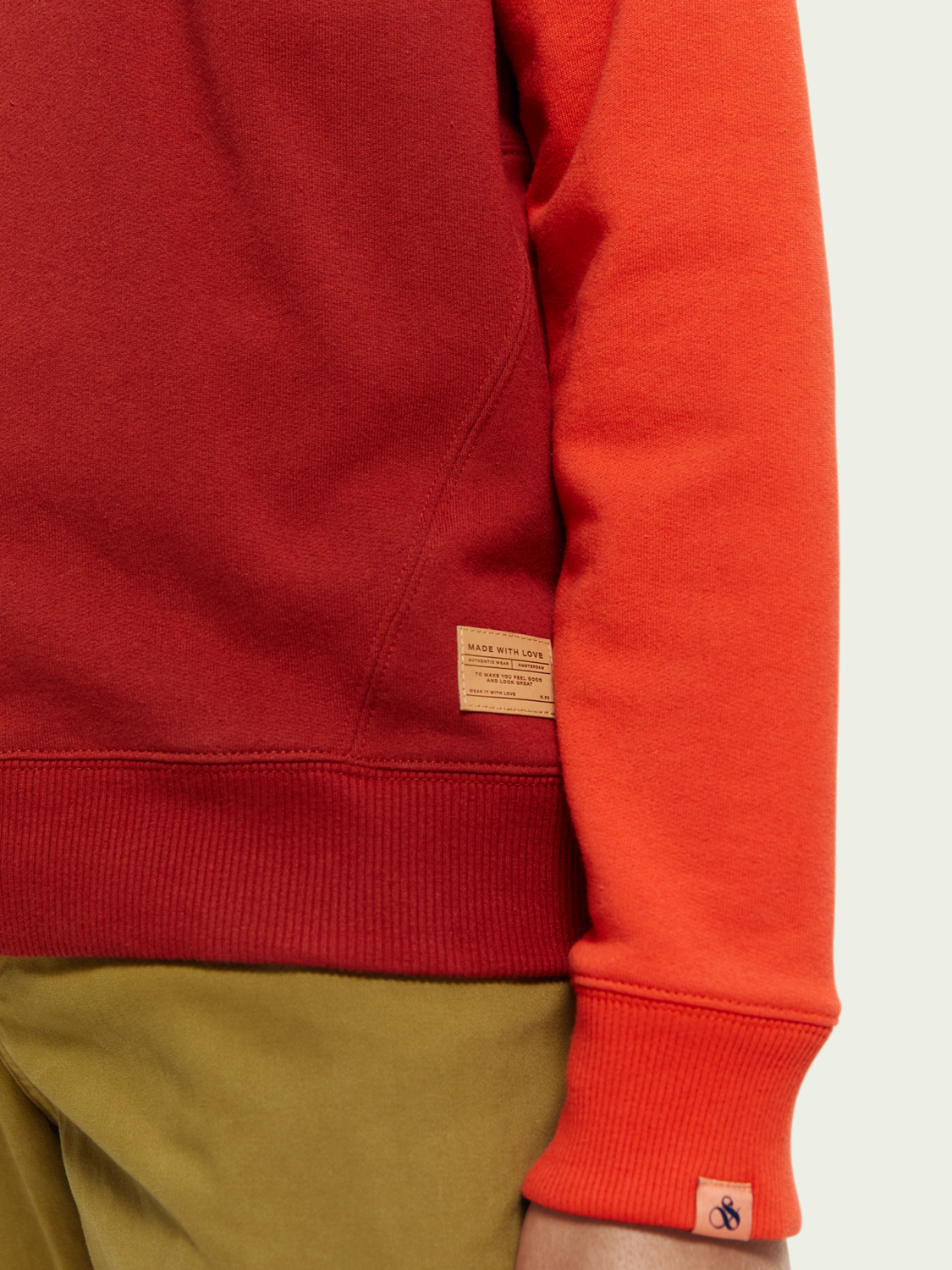 Graphic Raglan Sleeve Felpa Hoodie | Scotch And Soda Outlet