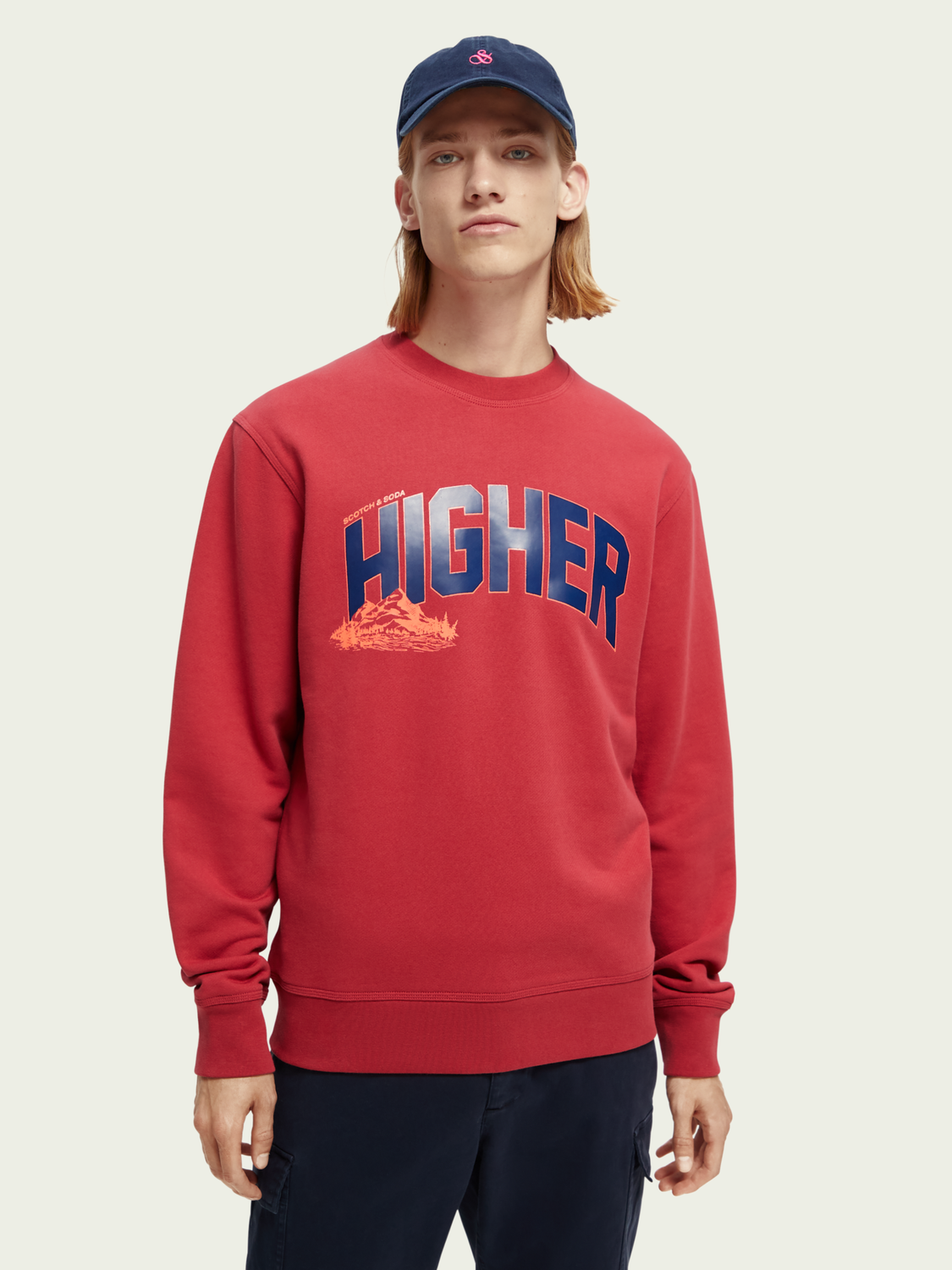 Organic Cotton Artwork Crewneck Sweatshirt | Scotch And Soda Outlet