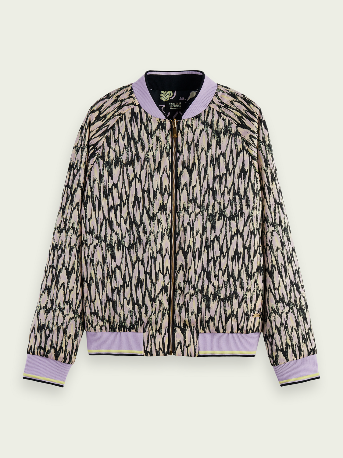 Printed Reversible Padded Bomber Jacket | scotch & soda outlet