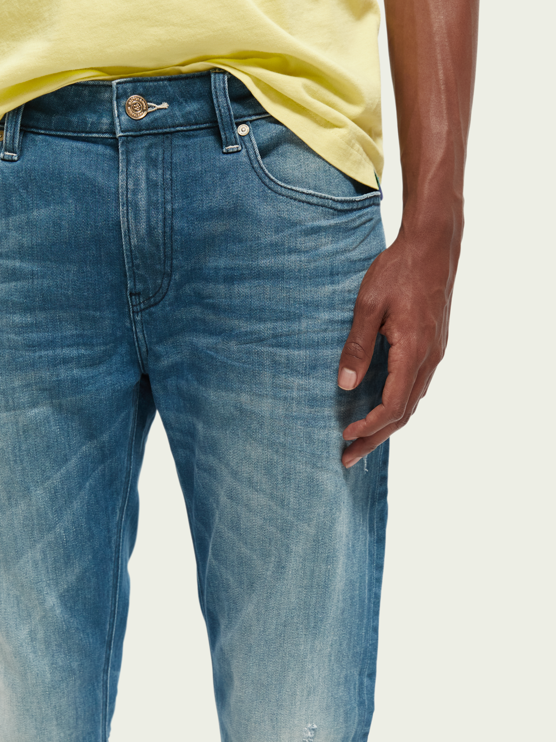 The Skim Super-Slim Fit Jeans - Science Blue | Scotch And Soda Outlet
