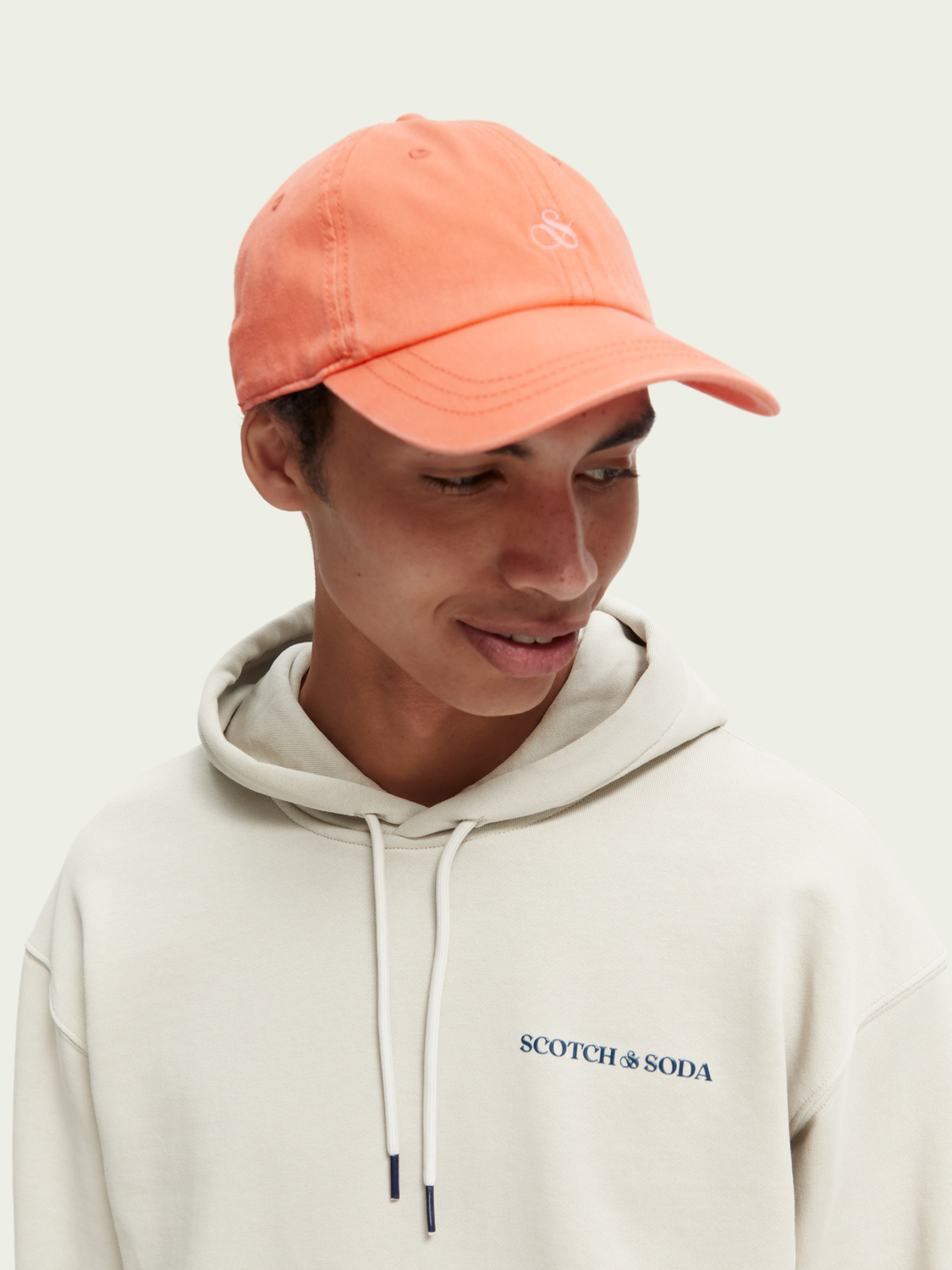 Cotton Twill Embroidered Cap | scotch & soda outlet