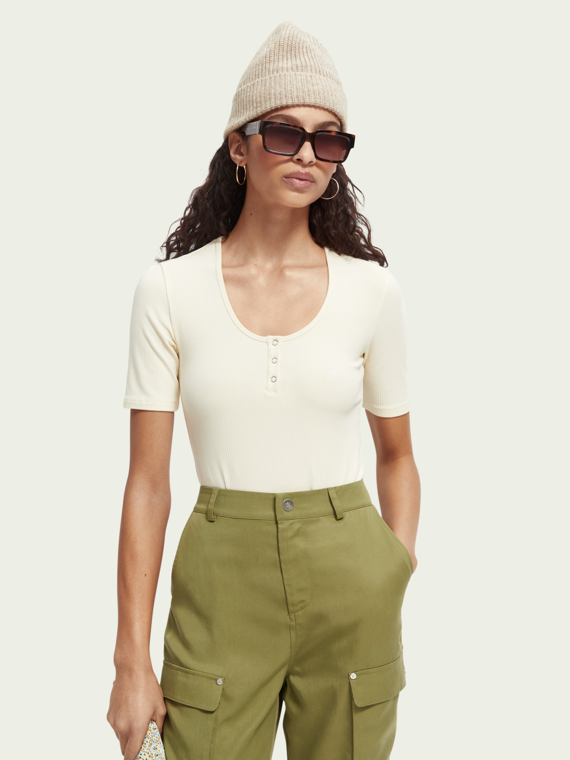 Scoop Neck Bodysuit | scotch & soda outlet