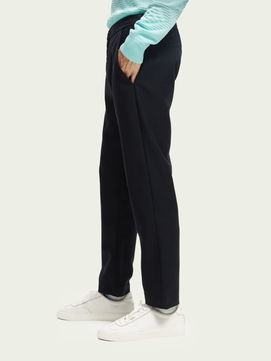 Wool-Blended Dress Trousers | Scotch And Soda Outlet