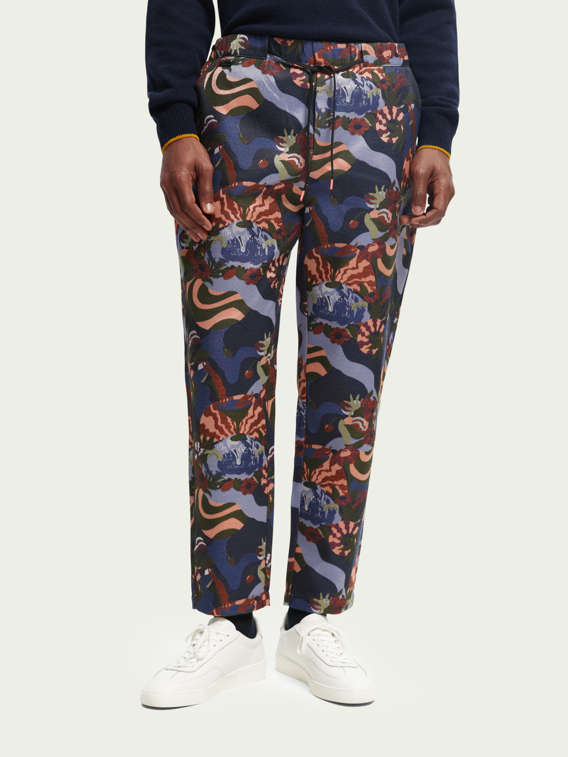 Fave Regular Tapered-Fit Jacquard Jogger | Scotch And Soda Outlet