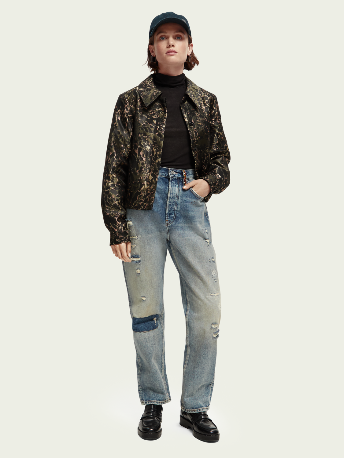 Animal Jacquard Jacket | scotch & soda outlet